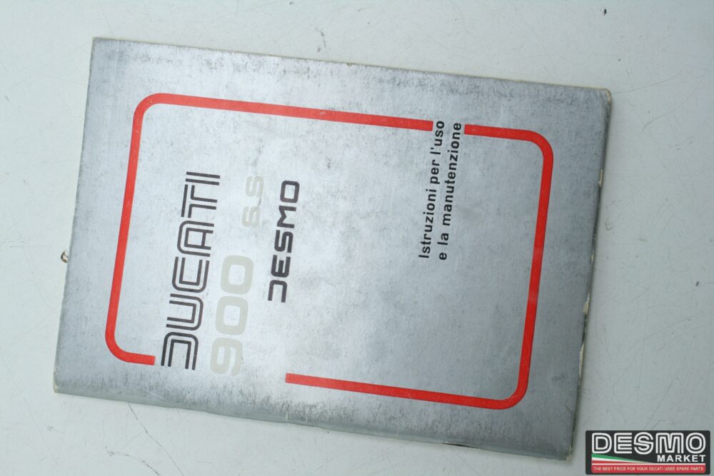 Manuale istruzione d’uso e manutenzione Ducati 900 ss Desmo anno 1980