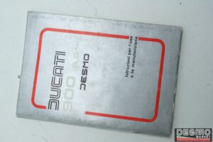 Manuale istruzione d’uso e manutenzione Ducati 900 ss Desmo anno 1980