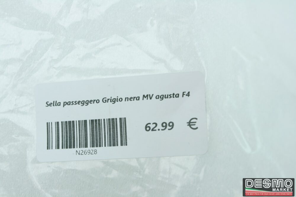 Sella passeggero Grigio nera MV agusta F4