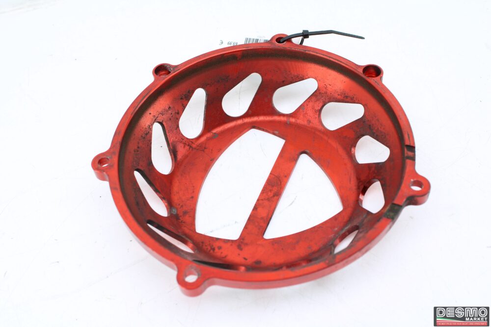 carter cover frizione ergal cnc rosso EVR Ducati