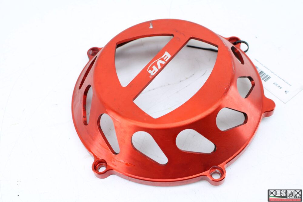 carter cover frizione ergal cnc rosso EVR Ducati