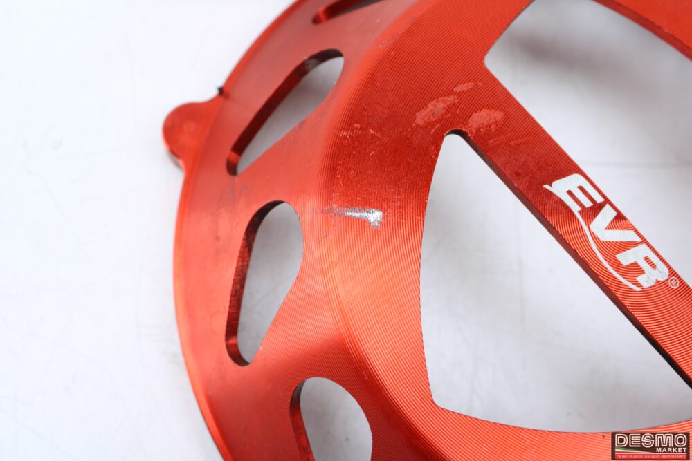 carter cover frizione ergal cnc rosso EVR Ducati