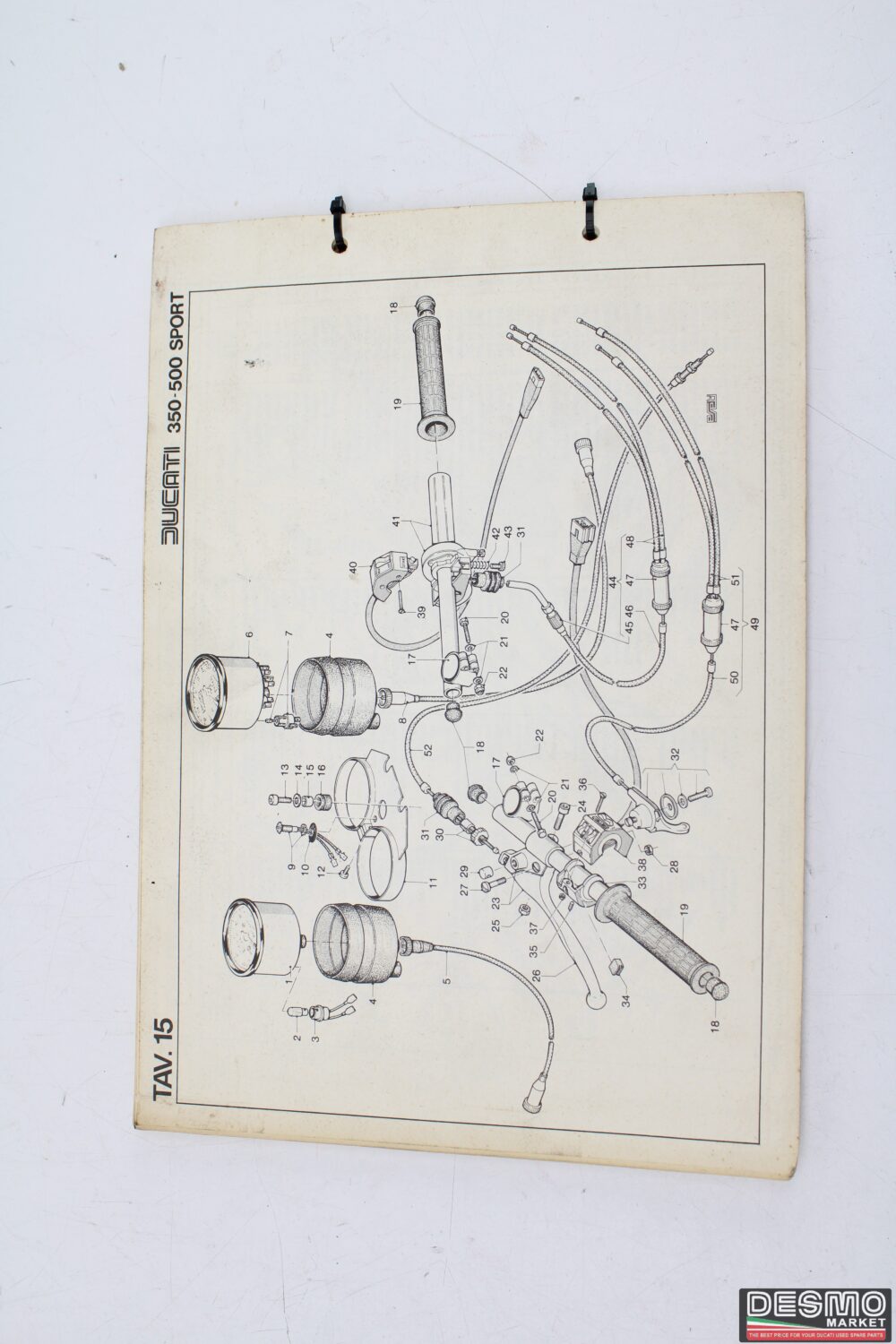 Ducati 350 500 sport 1977 spare parts catalogue - Image 2