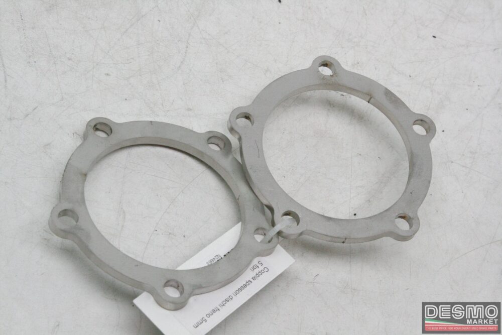 Coppia spessori dischi freno 5mm 5 fori