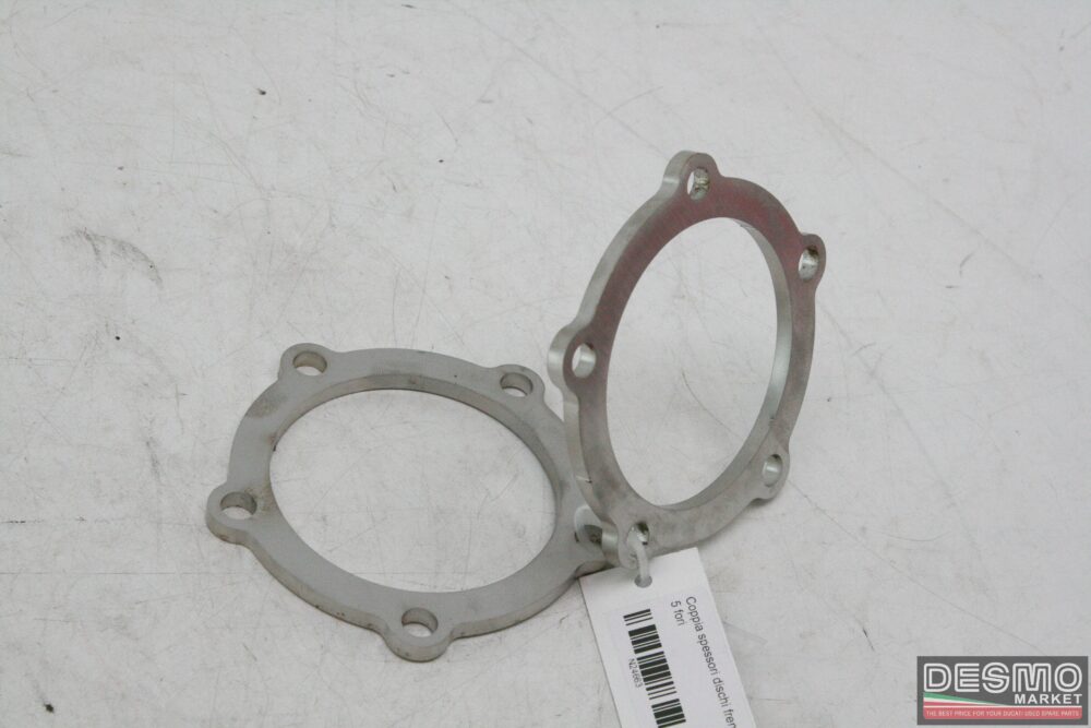 Coppia spessori dischi freno 5mm 5 fori
