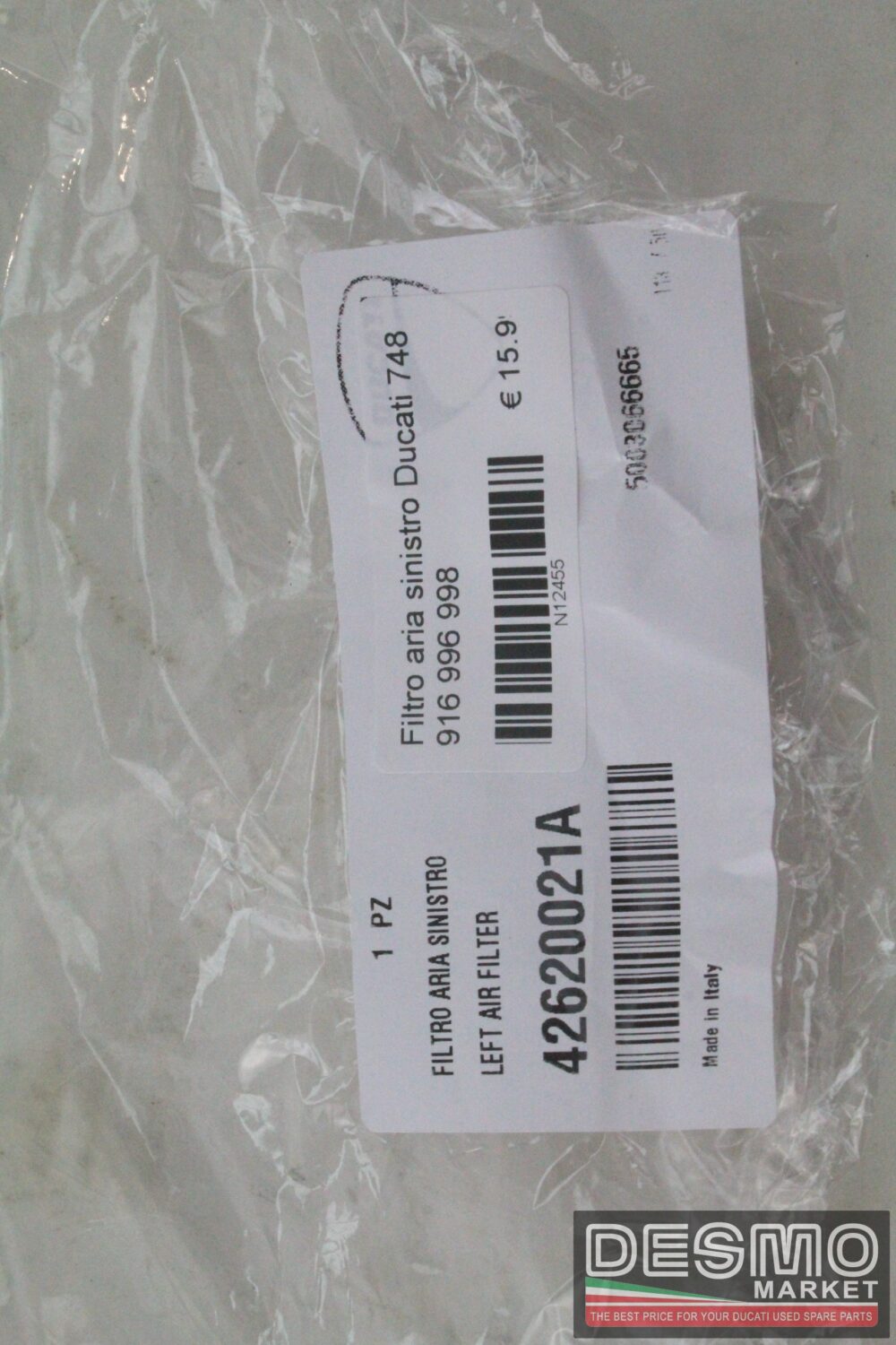 Filtro aria sinistro Ducati 748 916 996 998