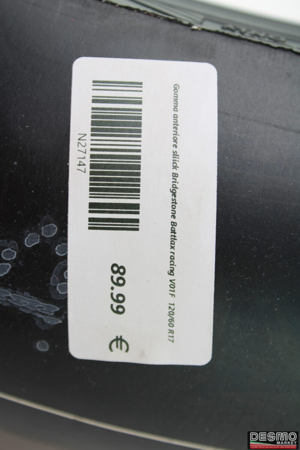 Gomma anteriore sliick Bridgestone Battlax racing V01F  120/60 R17