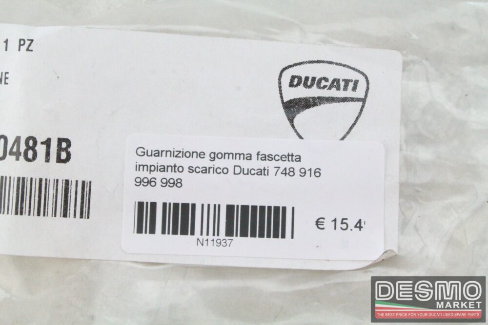 Guarnizione gomma fascetta impianto scarico Ducati 748 916 996 998