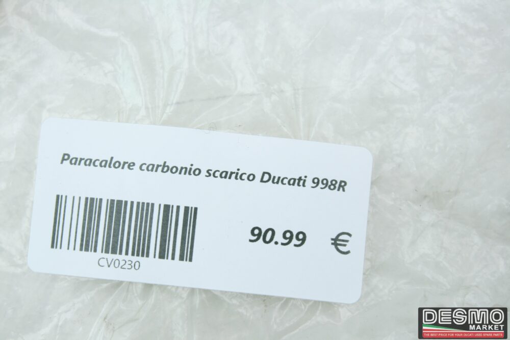 Paracalore carbonio scarico Ducati 998R