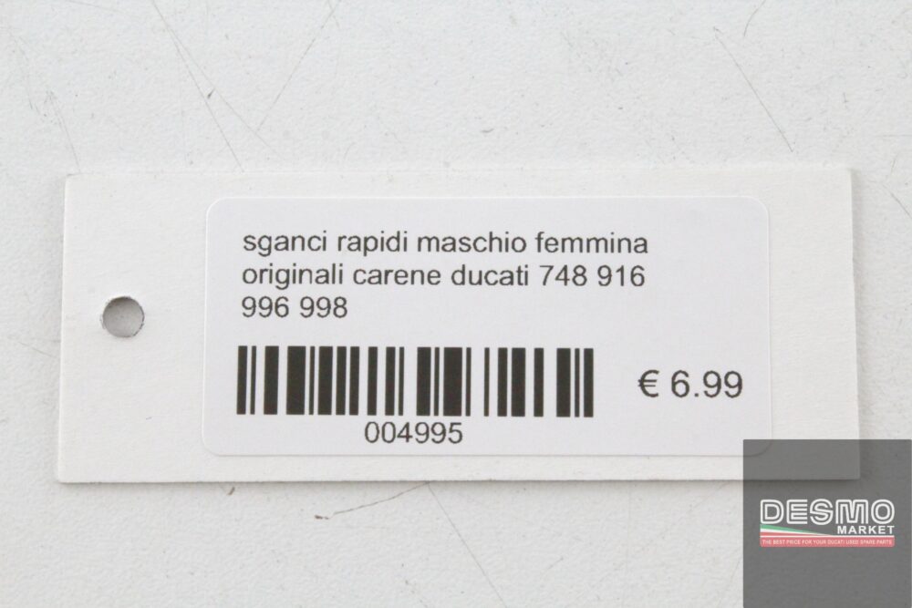 Sganci rapidi maschio femmina carene Ducati 748 916 996 998