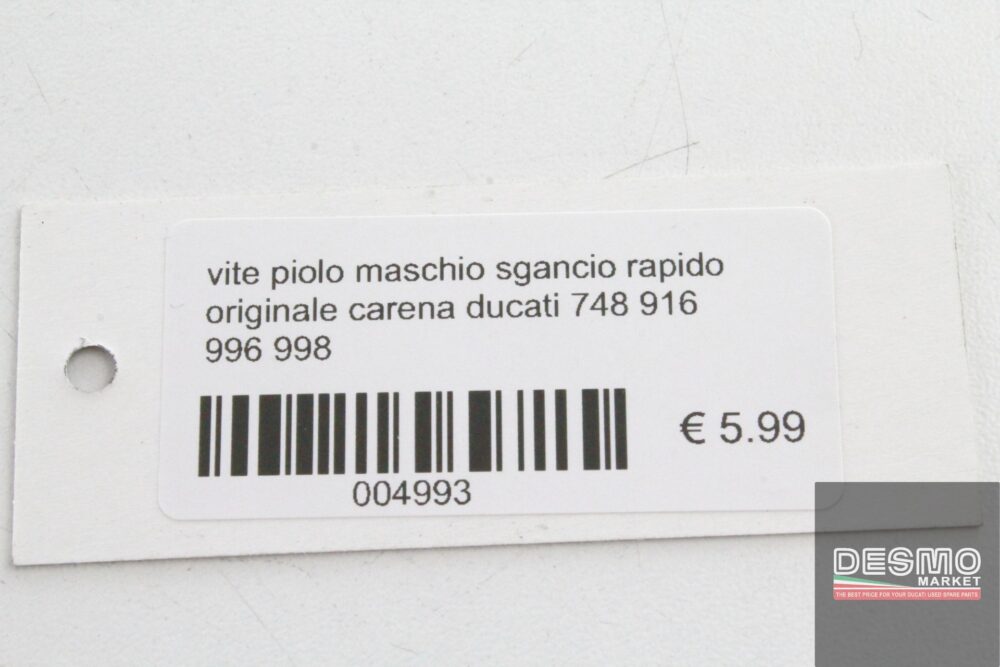 Vite piolo maschio sgancio rapido carena Ducati 748 916 996 998