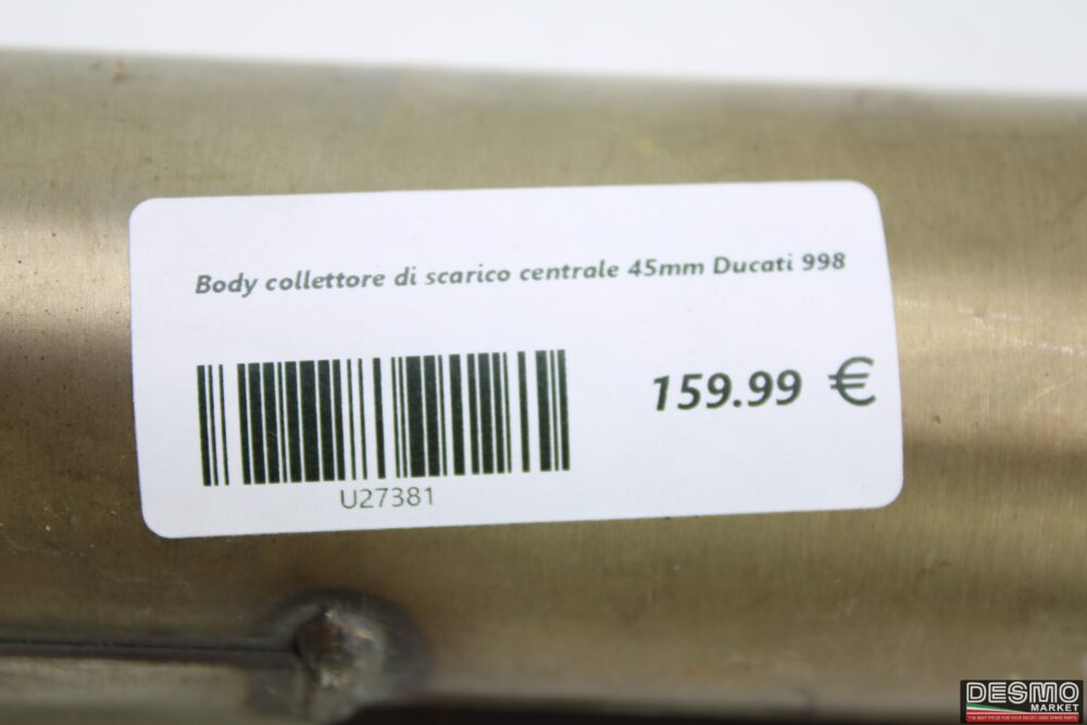 Body collettore di scarico centrale 45mm Ducati 998