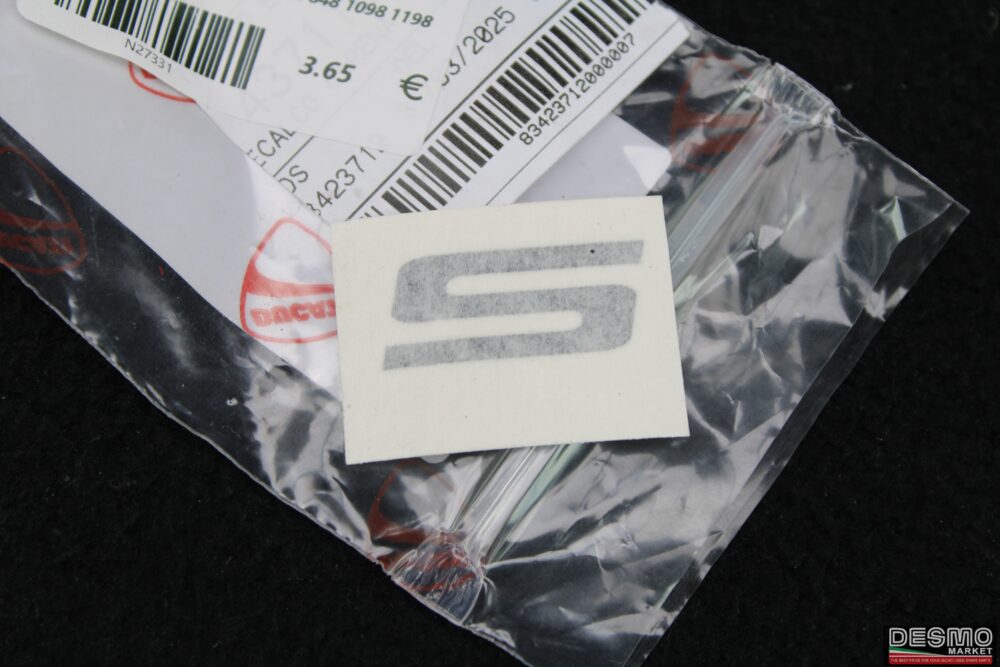Emblema adesivo S Ducati 848 1098 1198