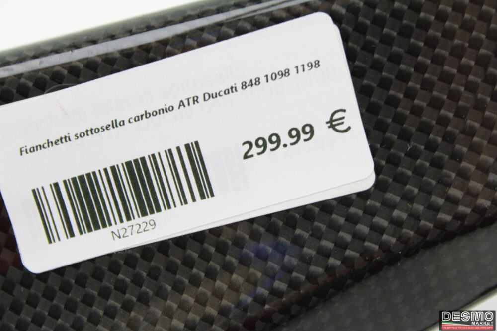Fianchetti sottosella carbonio ATR Ducati 848 1098 1198