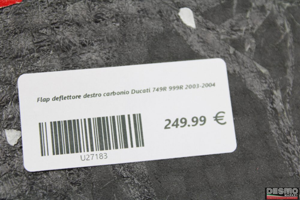Flap deflettore destro carbonio Ducati 749R 999R 2003-2004