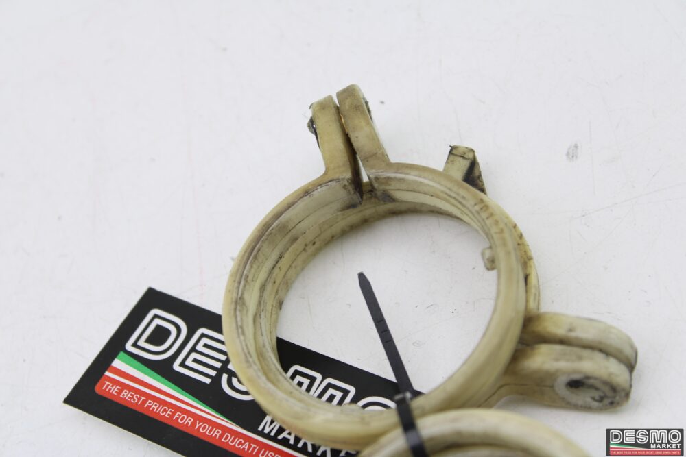 Kit 4 fascette parafango anteriore bianche ducati 748 916 996 998