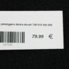 Pedana passeggero destra ducati 748 916 996 998