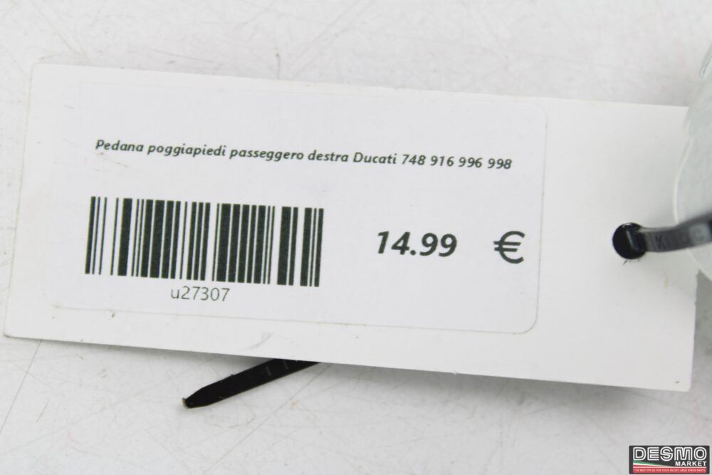 Pedana poggiapiedi passeggero destra Ducati 748 916 996 998