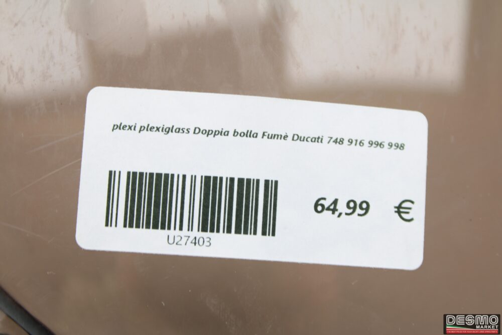 plexi plexiglass Doppia bolla Fumè Ducati 748 916 996 998