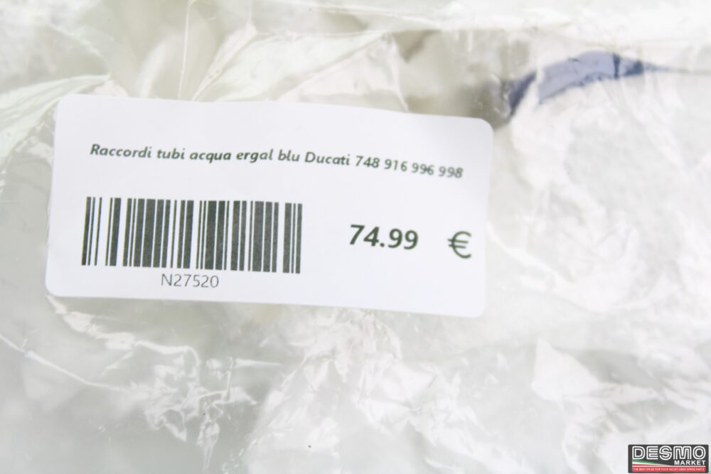 Raccordi tubi acqua ergal blu Ducati 748 916 996 998