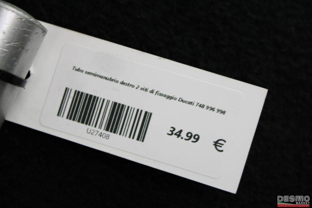Tubo semimanubrio destro 2 viti di fissaggio Ducati 748 996 998