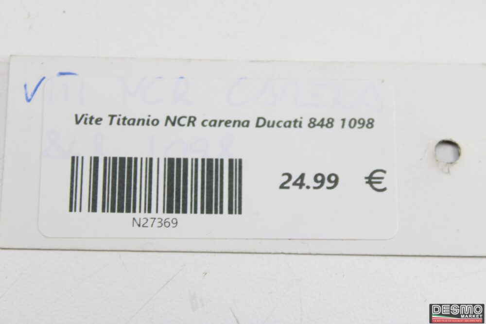 Vite Titanio NCR carena Ducati 848 1098