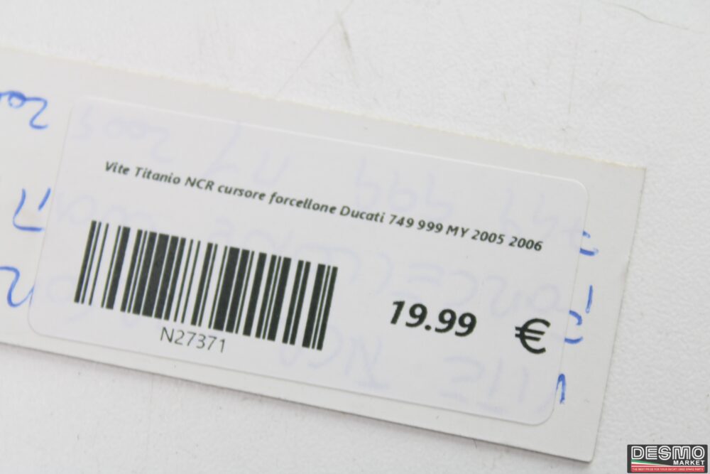 Vite Titanio NCR cursore forcellone Ducati 749 999 MY 2005 2006