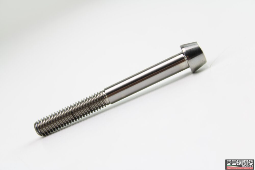 Vite titanio NCR testa conica esagono incassato M6x55 Passo 1