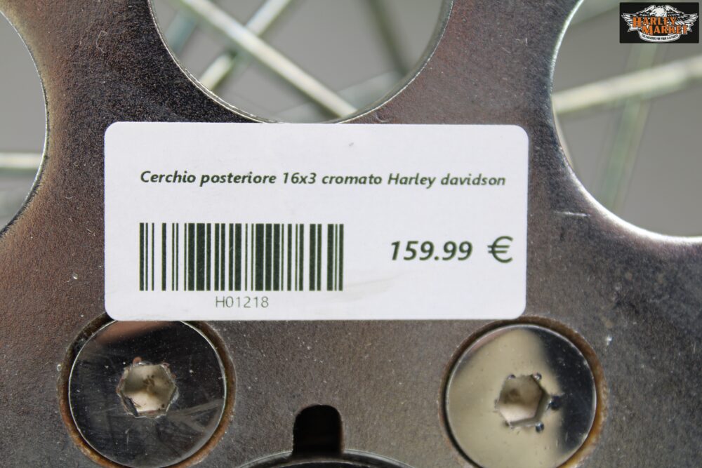 Cerchio posteriore 16×3 cromato Harley davidson