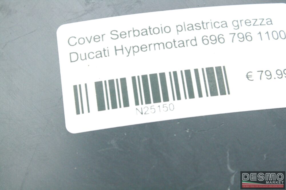 Cover Serbatoio plastica grezza Ducati Hypermotard 696 796 1100
