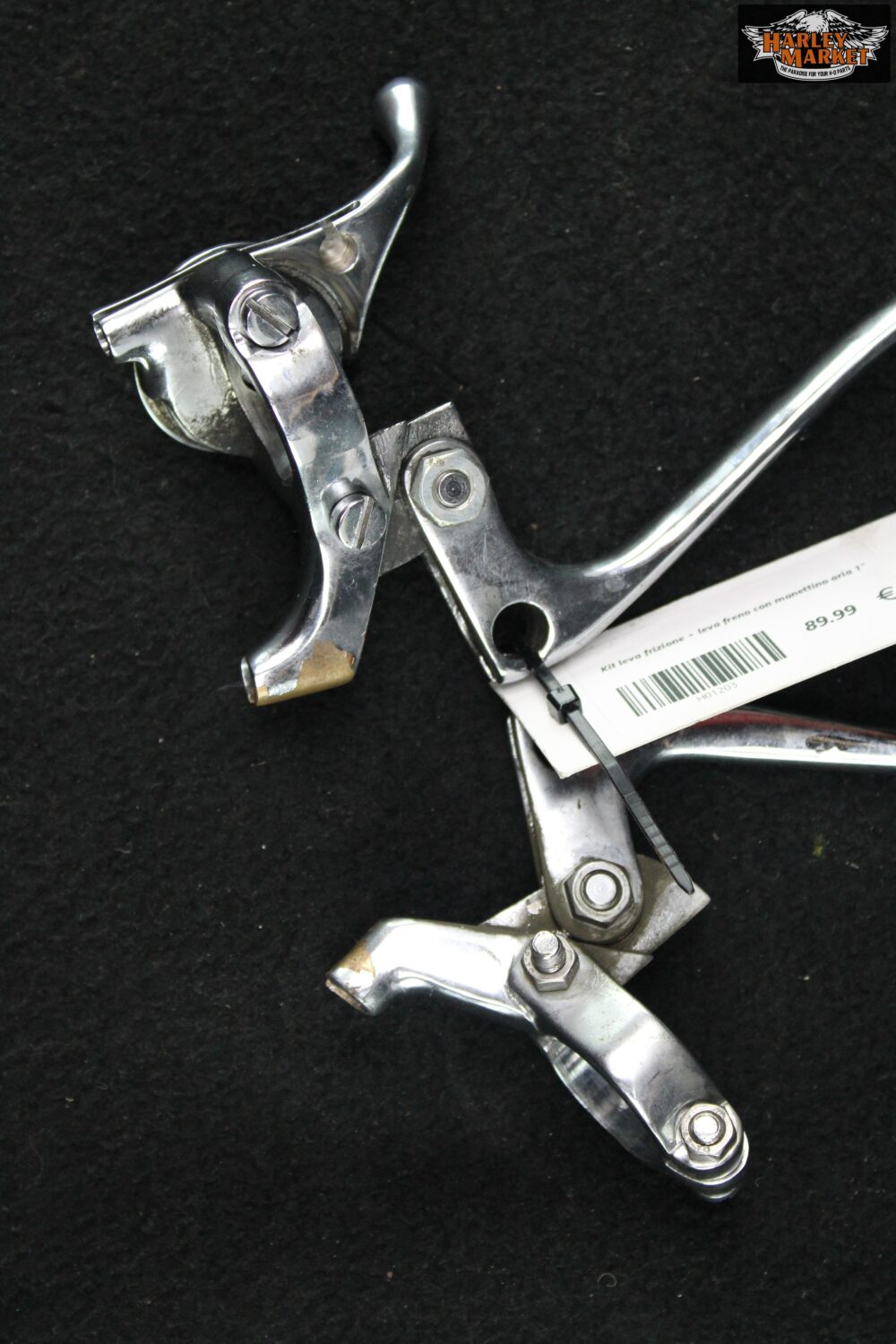 Kit leva frizione + leva freno con manettino aria 1″