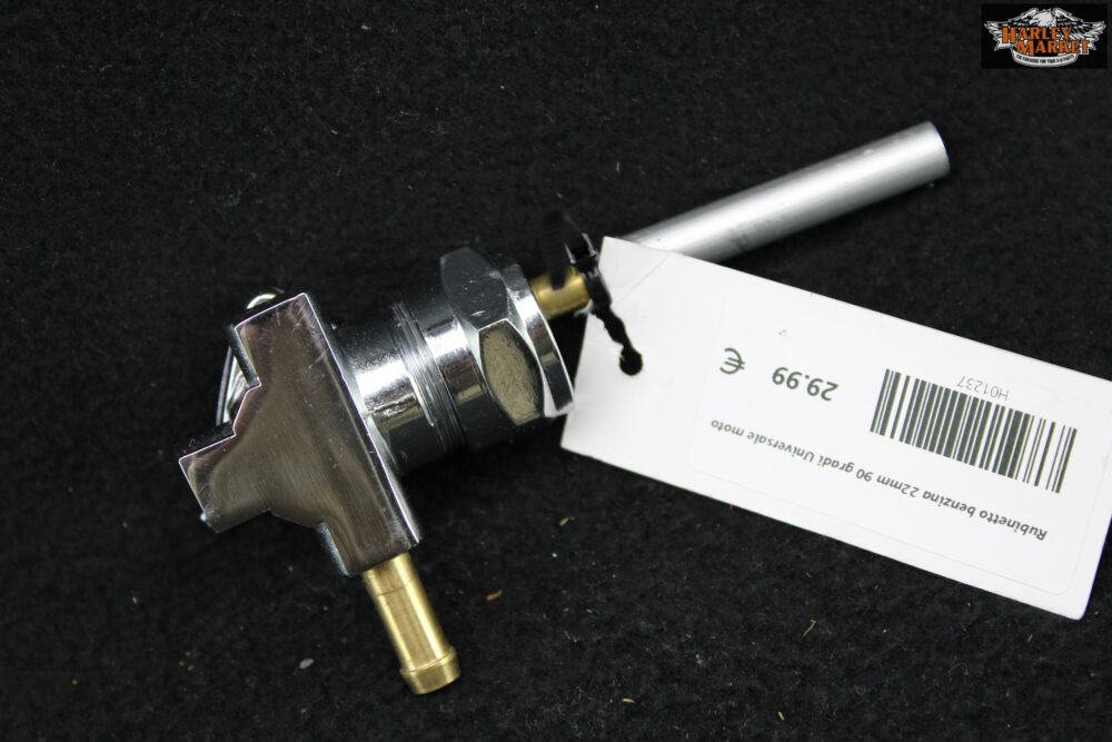 Rubinetto benzina 22mm 90 gradi Universale moto