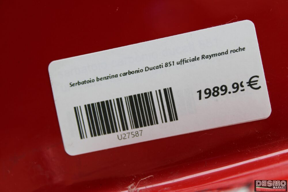 Serbatoio benzina carbonio Ducati 851 ufficiale Raymond roche