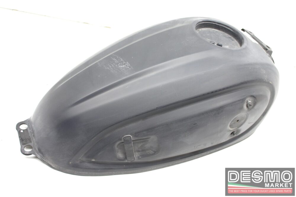 Black Ducati scrambler tank