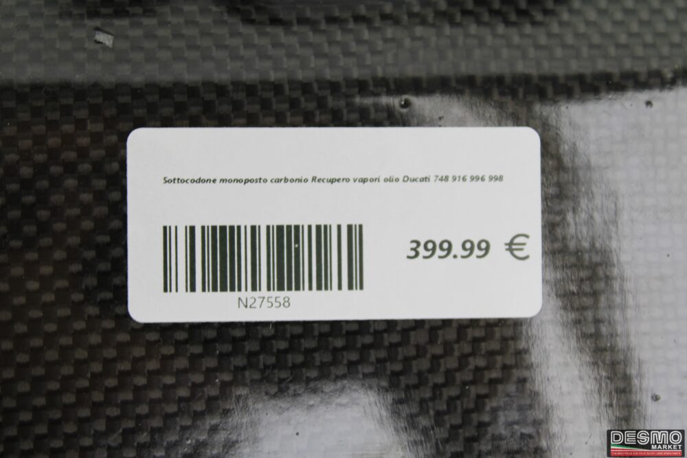Sottocodone monoposto carbonio Recupero vapori olio Ducati 748 916 996 998