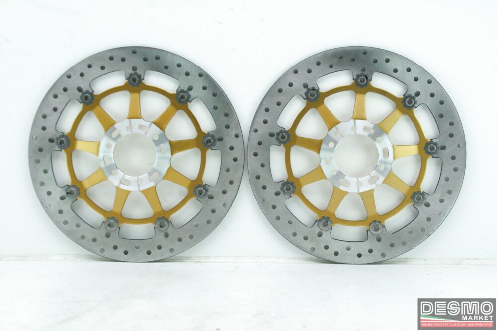 Coppia dischi freno anteriori Ducati 998R 748R 2002 campanatura 15mm