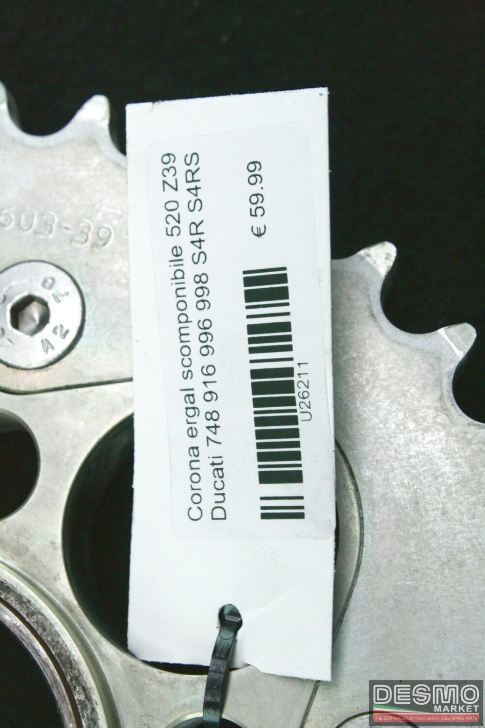 Corona ergal scomponibile 520 Z39 Ducati 748 916 996 998 S4R S4RS