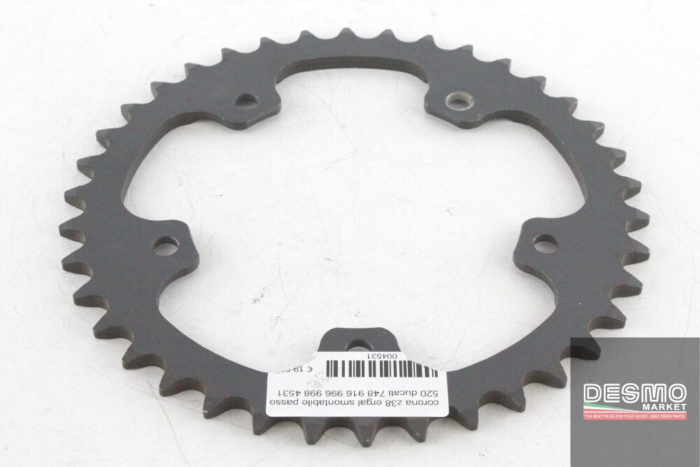 corona z 38 ergal smontabile passo 520 ducati 748 916 996 998 4531