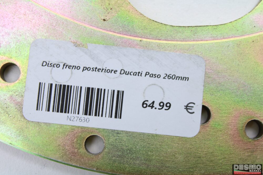 Disco freno posteriore Ducati Paso 260mm