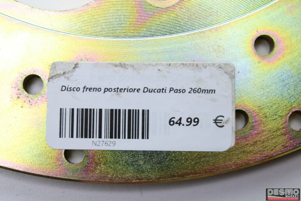 Disco freno posteriore Ducati Paso 260mm