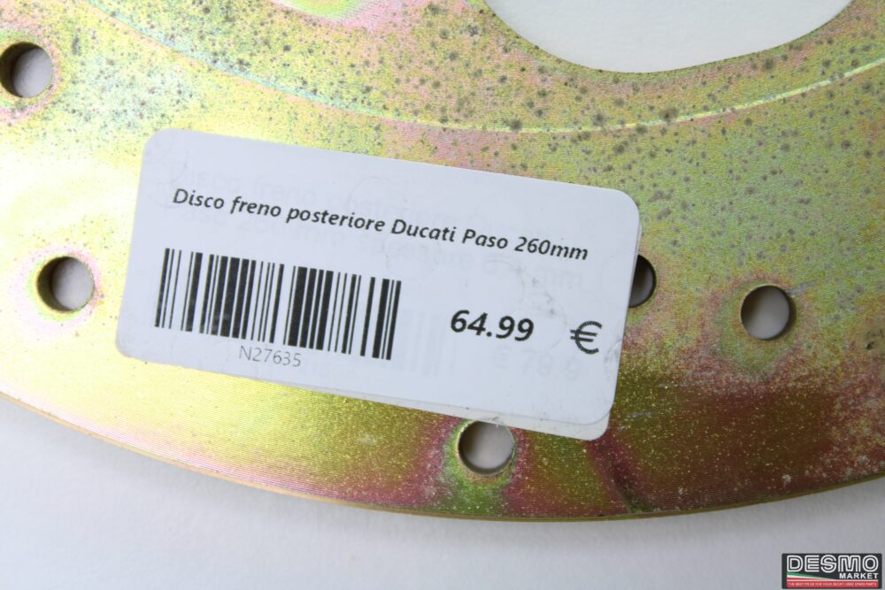 Disco freno posteriore Ducati Paso 260mm