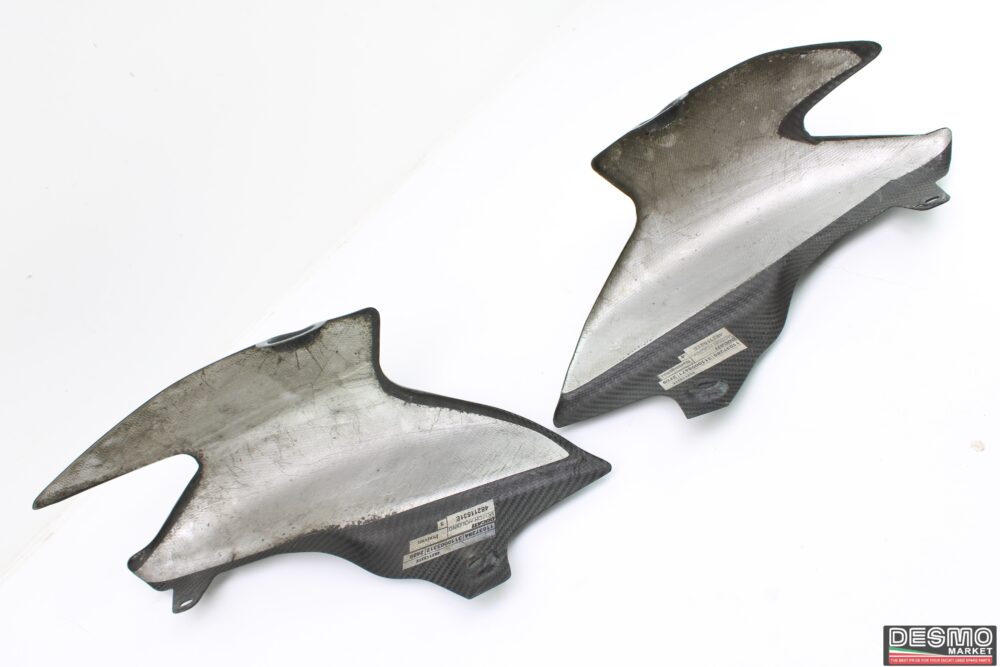 Fianchetti sottosella Carbonio Ducati Hypermotard 796 1100 1100 evo
