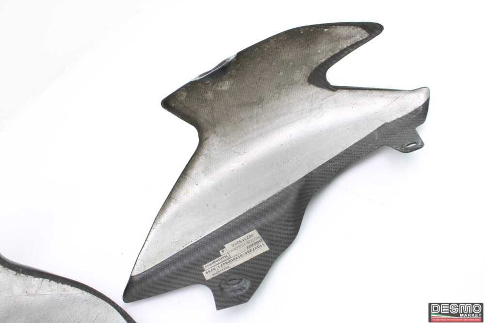 Fianchetti sottosella Carbonio Ducati Hypermotard 796 1100 1100 evo