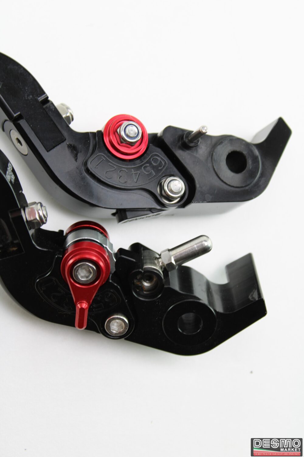 Adjustable clutch brake levers ergal black Ducati 848 1098 1198 - Image 4