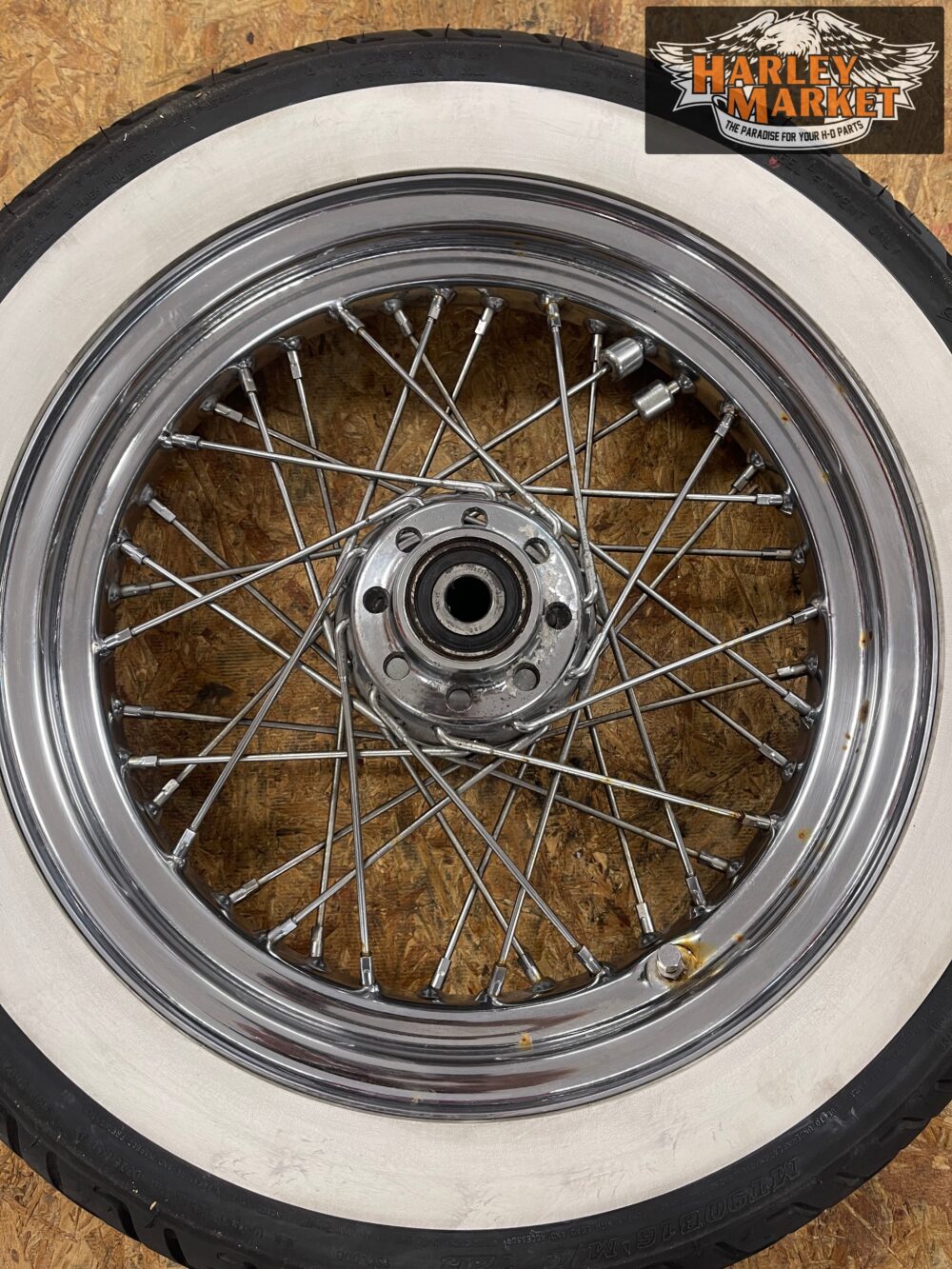 Cerchio a raggi anteriore 16x3 Harley Davidson Softail singolo disco - immagine 7