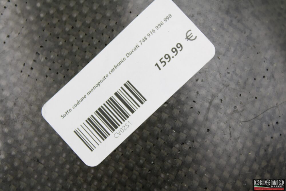 Sotto codone monoposto carbonio Ducati 748 916 996 998 - immagine 9