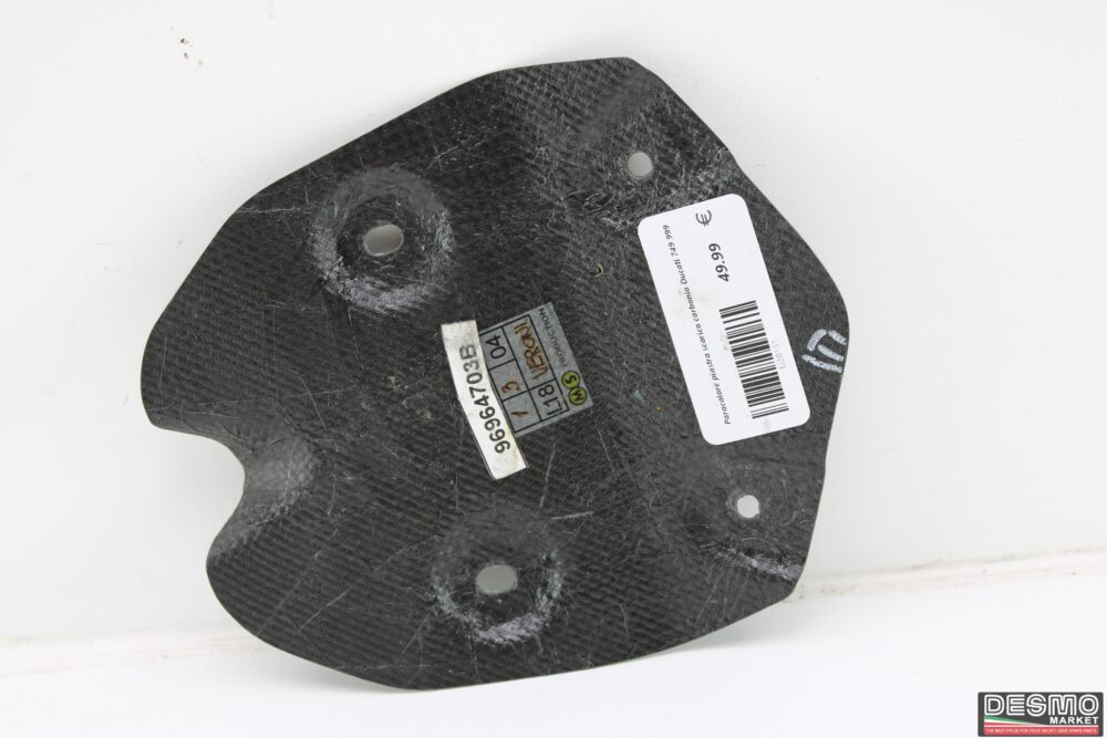Paracalore piastra scarico carbonio Ducati 749 999 - immagine 2