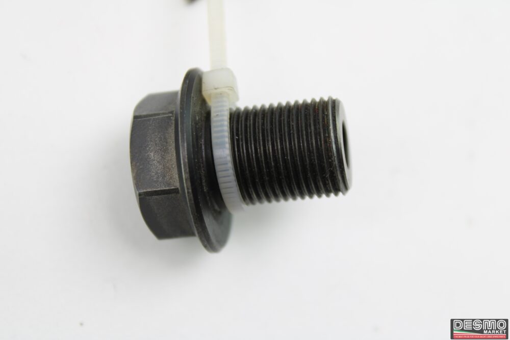 Dado titanio NCR fissaggio perno motore forcellone Ducati 748 999 1098 - immagine 3