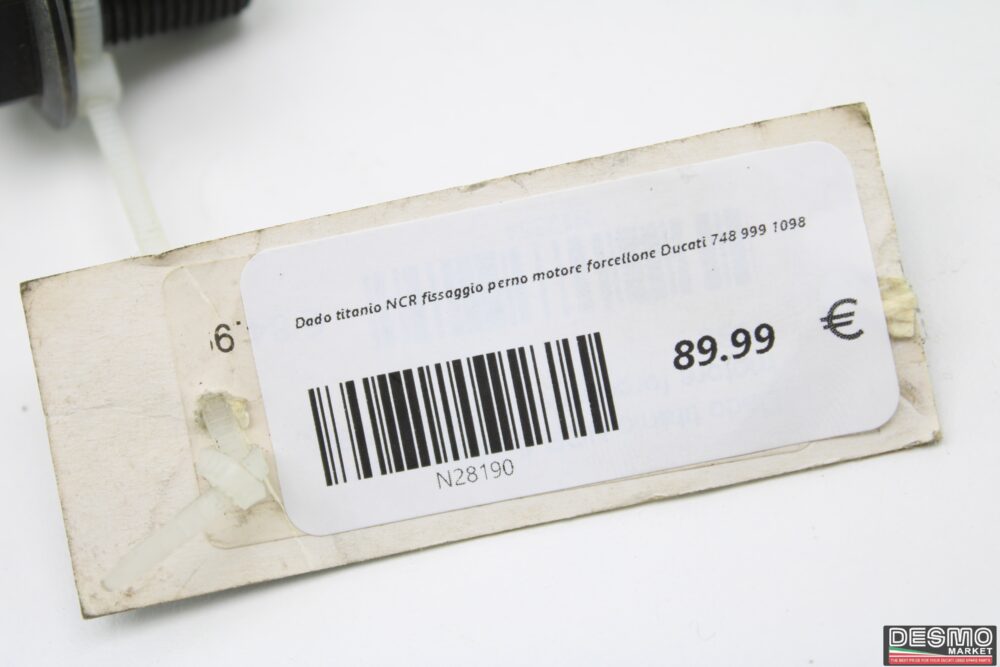 Dado titanio NCR fissaggio perno motore forcellone Ducati 748 999 1098 - immagine 4