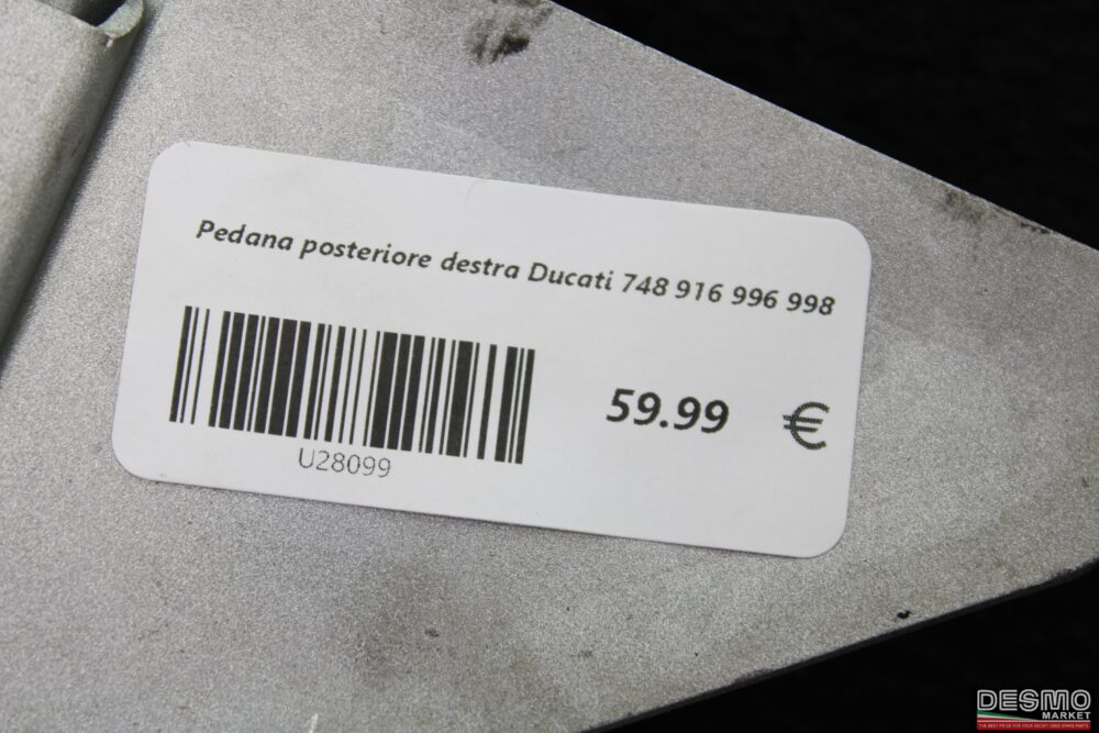 Pedana posteriore destra Ducati 748 916 996 998 - immagine 7